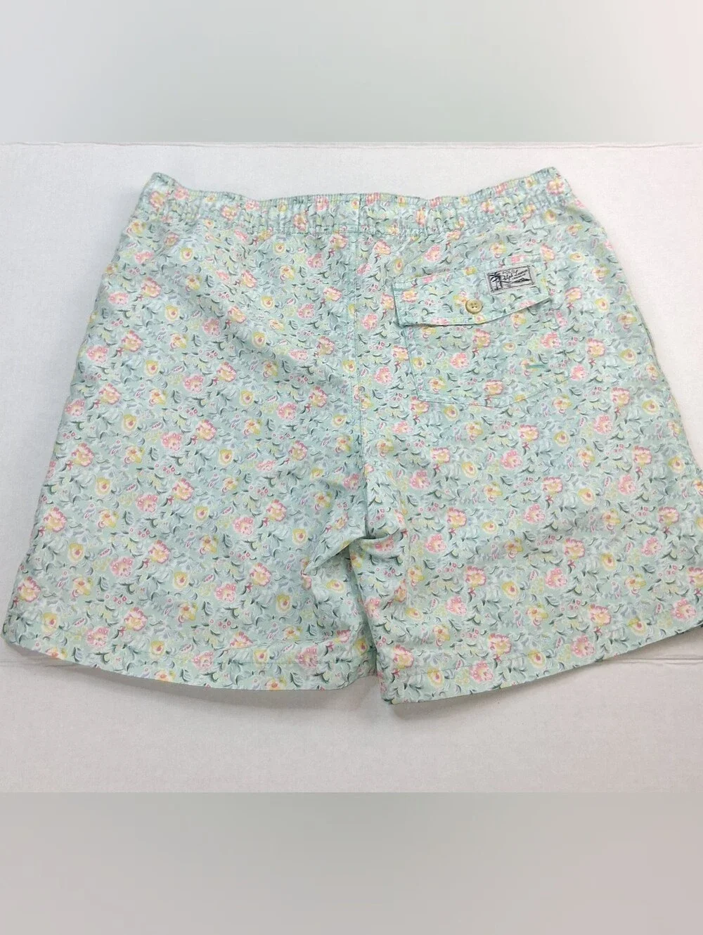 Polo Ralph Lauren Mint Green Floral Swimming Trunks